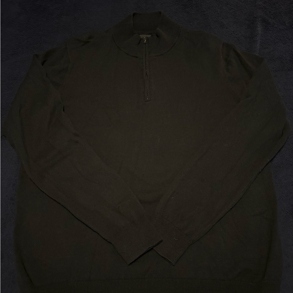 14th & Union Men's Dark Zip-Up Sweater